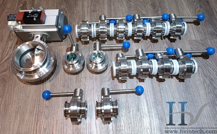 Van bi, valve bướm, van ba ngã vi sinh Hùng Vương